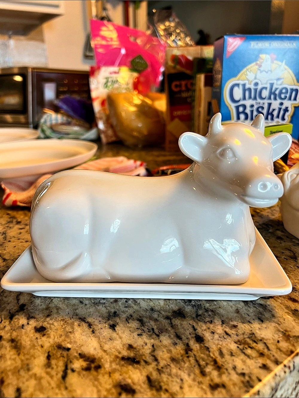 Cow-Shaped butter Dish
